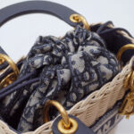 Christian Dior Mini Lady Dior Bag Dark Blue